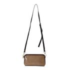 Chaose by Elsie - 100% Echtleder Crossbody Tasche mit RFID schutz und Schlangen-Prägung, 19x11 cm, Cognac