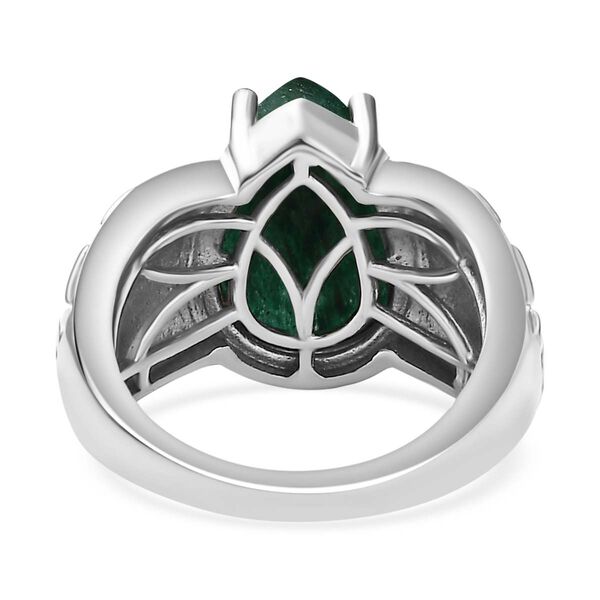 Gr&uuml;ner Aventurin Ring Messing (Gr&ouml;&szlig;e 16.00) ca. 6,02 ct image number 6