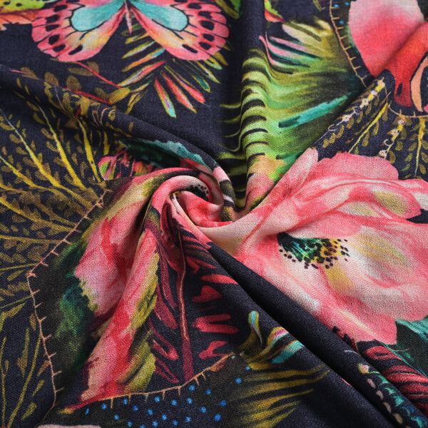 LA MAREY - Gro&szlig;formatiger Schal, 100% Kaschmirwolle, 70 x 195 cm, Dunkler Wald image number 5