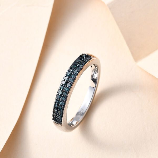Blauer Diamant-Bandring - 0,20 ct. image number 2