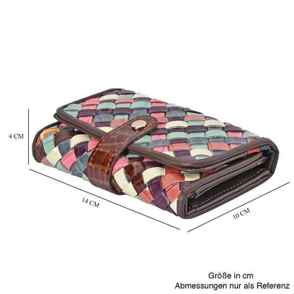 Chaos by Elsie - Echtleder Patchwork Geldb&ouml;rse, Patchwork image number 7