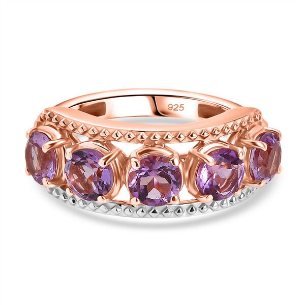 AA Rose De France Amethyst Ring 925 Silber PE und VR (Größe 18.00) ca. 2,25 ct image number 0