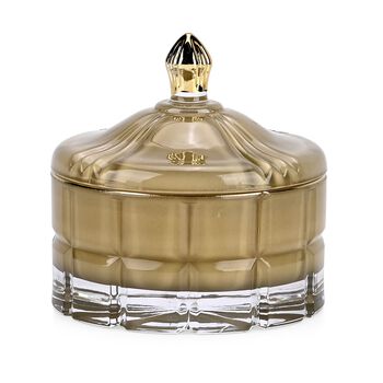 LIVMORE - Duftkerze Winterzauber-Design, 28 Std. Brenndauer, 150g, 4,5 ml &auml;therisches &Ouml;l, Oud-Holz, Gr&uuml;n