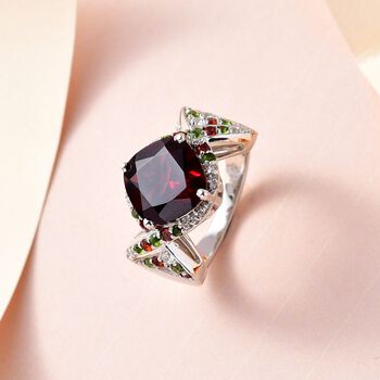GP Italian Garden Kollektion - Mosambik Granat und Multi-Edelstein-Ring - 5,63 ct.
