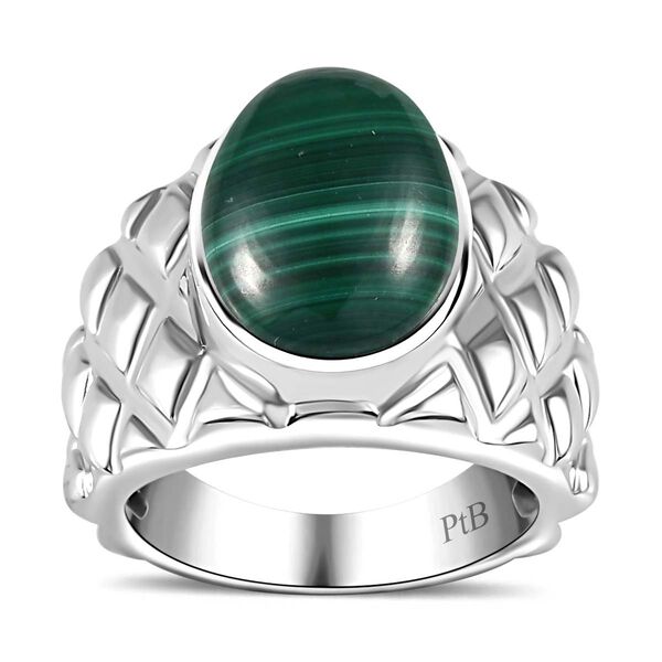 Malachit Ring Messing (Gr&ouml;&szlig;e 16.00) ca. 8,23 ct image number 4