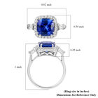 RHAPSODY AAAA Tansanit und VS EF Diamant-Ring, zertifiziert und geprüft - 3,70 ct. image number 5