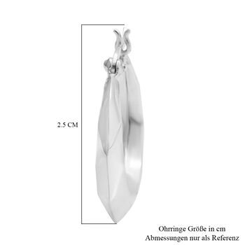 Creolen, 925 Silber rhodiniert
