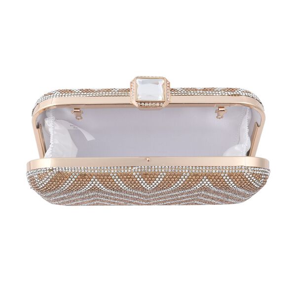 Clutch mit facettierten Kristallen, Zick Zack Muster image number 9