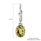 AAA Ouro Verde-Quarz Ohrringe 925 Silber rhodiniert ca. 5,31 ct. image number 5