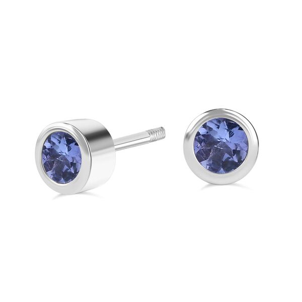 Tansanit Ohrringe, 925 Silber rhodiniert - 0,53 ct. image number 5