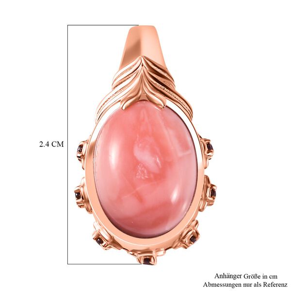AAA Oregon Pfirsich Opal und Mosambik Granat Anh&auml;nger - 4,07 ct. image number 6