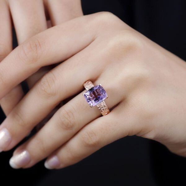 AA Rose De France Amethyst Ring - 4,18 ct. image number 3
