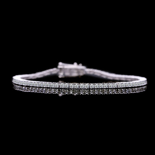 Lab Grown Diamant VS Armband ca. 19 cm 585 Gold ca. 5,03 ct. image number 1
