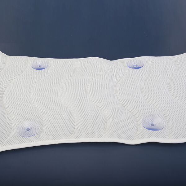 Ganzk&ouml;rper Badewanne rutschfeste Matte mit Kissen, Gr&ouml;&szlig;e 121x48 cm, Wei&szlig; image number 6