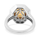 Citrin Ring, 925 Silber platiniert  ca. 2,61 ct image number 5