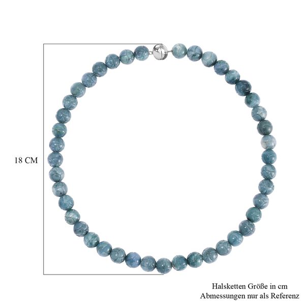 EXTREM SELTEN - Nat&uuml;rlicher Olmek Jadeit Halskette ca. 50 cm 925 Silber rhodiniert ca. 580.00 ct image number 6