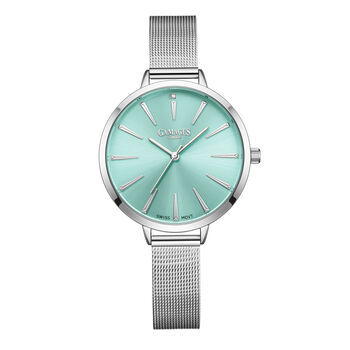 Gamages Of London Spectacle Schweizer Uhrwerk Diamant Set Damenuhr -  Blau