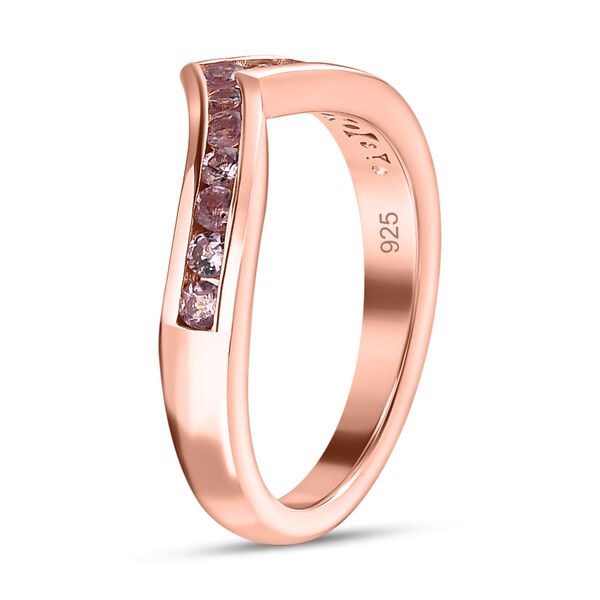 Lila Spinell Ring, 925 Silber Roségold Vermeil (Größe 20.00) ca. 0.51 ct image number 5