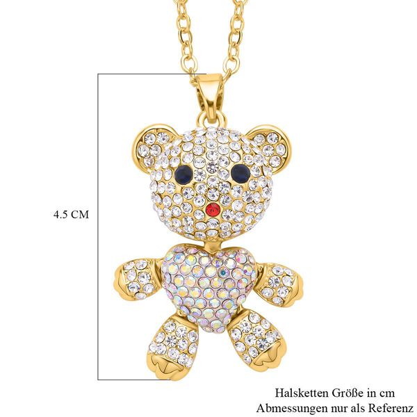 Mehrfarbiger Kristall-Anh&auml;nger mit Kette - 4 ct. image number 5