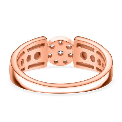 LUXURIANT DIAMOND - Lab Grown Diamant SI-GH Ring 925 Silber Roségold Vermeil (Größe 19.00) ca. 0,25 ct image number 5