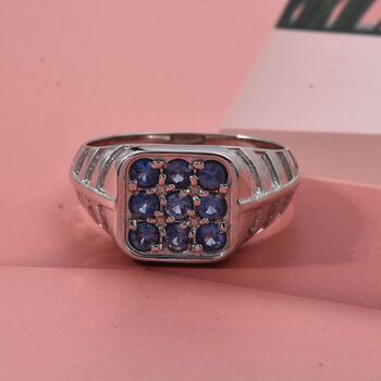 D'Joy AA Ceylon-Saphir Ring 925 Silber rhodiniert (Gr&ouml;&szlig;e 20.00) ca. 0,81 ct