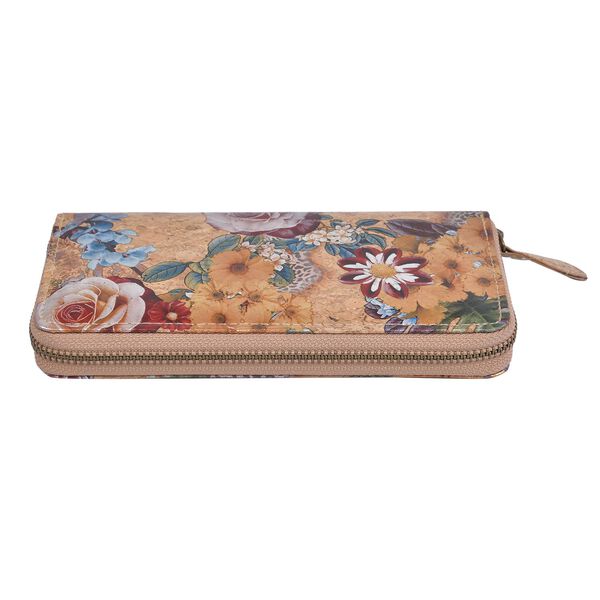 Kork Brieftasche mit RFID Schutz, Khaki image number 3