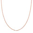 Singapur 925 Silber rosévergoldet Kette ca. 45 cm