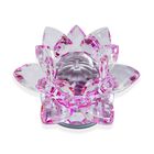 2er-Set kristallklare Lotusblume mit Drehsockel und Geschenkbox, Lila image number 5