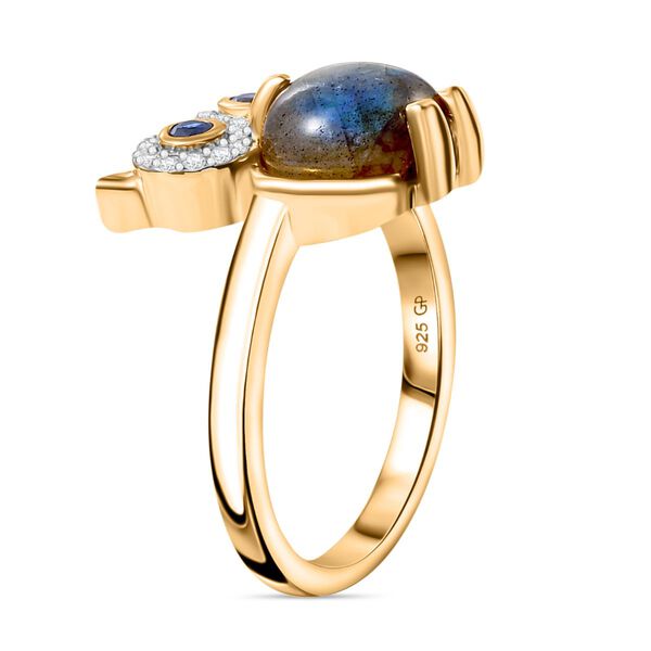GP Trionfo Kollection- Labradorit, Kyanit, Zirkon und Kanchanaburi blauer Saphir-Ring - 4,88 ct. image number 5