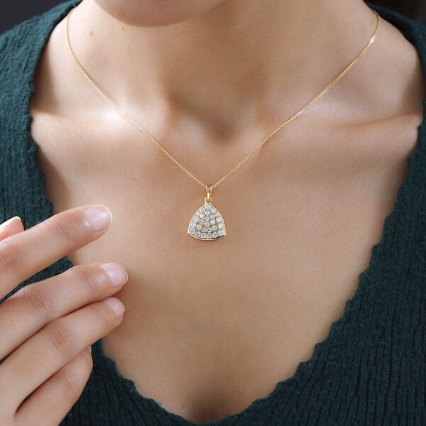 Moissanit Anh&auml;nger mit Kette - 1,21 ct. image number 2