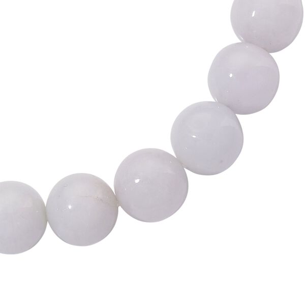 Flexibles, nat&uuml;rliches wei&szlig;es Jade Armband - 180 ct. image number 3