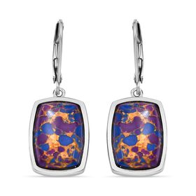 Lila Türkis Ohrringe - 11,49 ct.