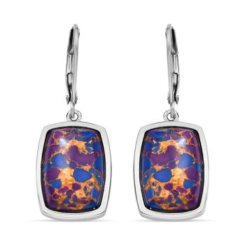 Lila T&uuml;rkis Ohrringe - 11,49 ct.