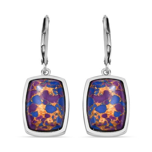 Lila Türkis Ohrringe - 11,49 ct. image number 0