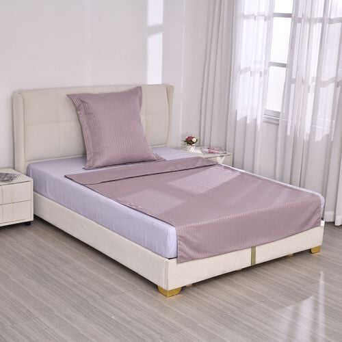 vertical stripe duvet cover 1pc duvet cover+1pc pillowcase Fabric:80%cotton+20%polyester                              Pillow case 80*80cm quilt cover 135*200cm image number 0