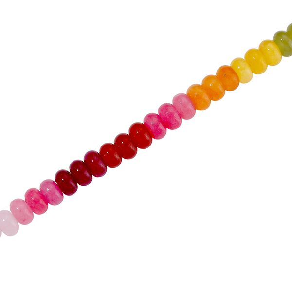 Mehrfarbige Quarzit  45+5cm Halskette - 230 ct. image number 4