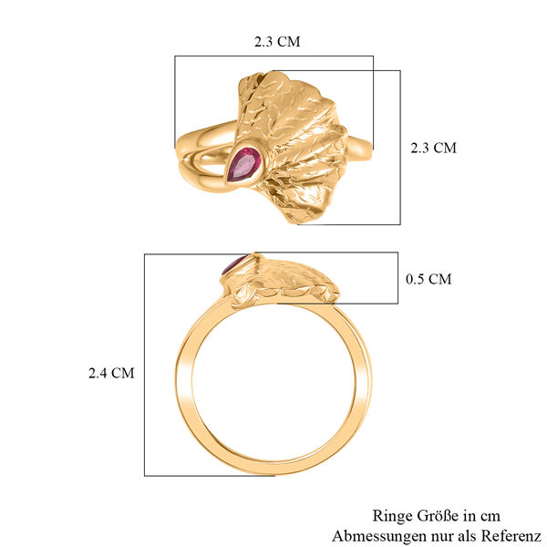GP Italian Garden Kollektion- AA afrikanischer Rubin und Kanchanaburi blauer Saphir-Ring - 0,31 ct. image number 7
