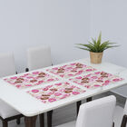 4er-Tischset, Donut Muster, Mehrfarbig