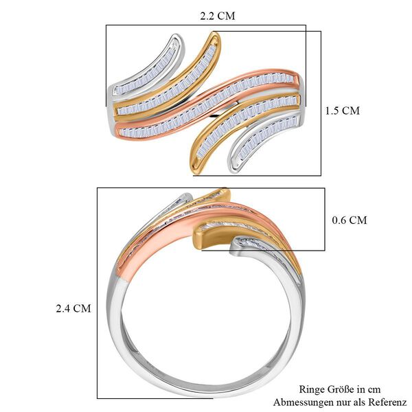 Dreifarbiger Diamant Ring - 0,47 ct. image number 4