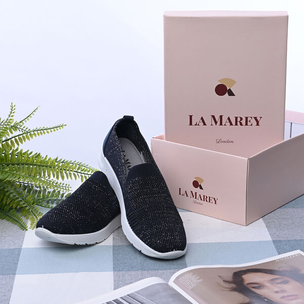 LA MAREY - Damenschuhe mit rutschfester Sohle, Gr&ouml;&szlig;e 37, Dunkelblau image number 7