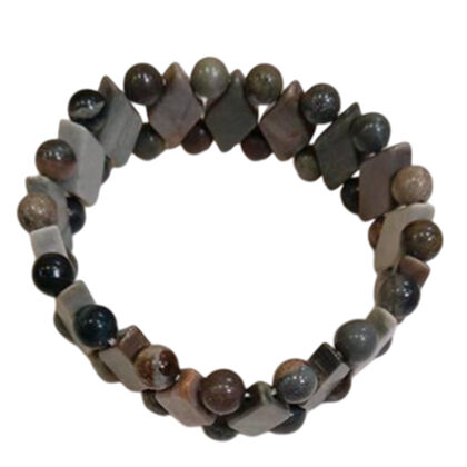 Mehrfarbig Jaspis Armband Flexibel ca. 154,00 ct.