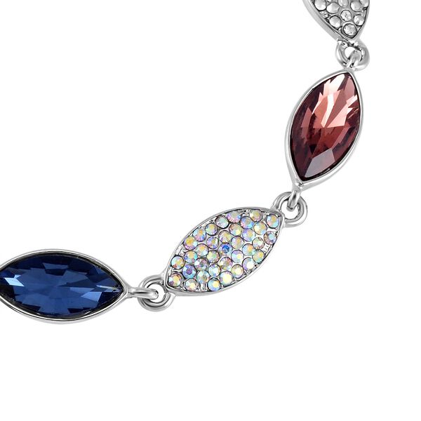 Mehrfarbiger Kristall Armband, ca. 20 cm image number 3