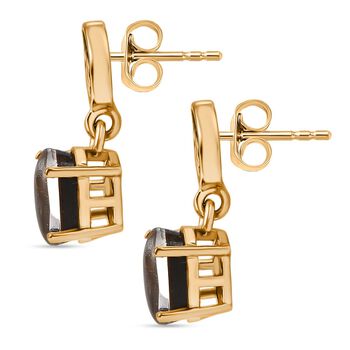 D'Joy Kanadischer Ammolit Ohrringe 925 Silber 750 Gelbgold Vermeil