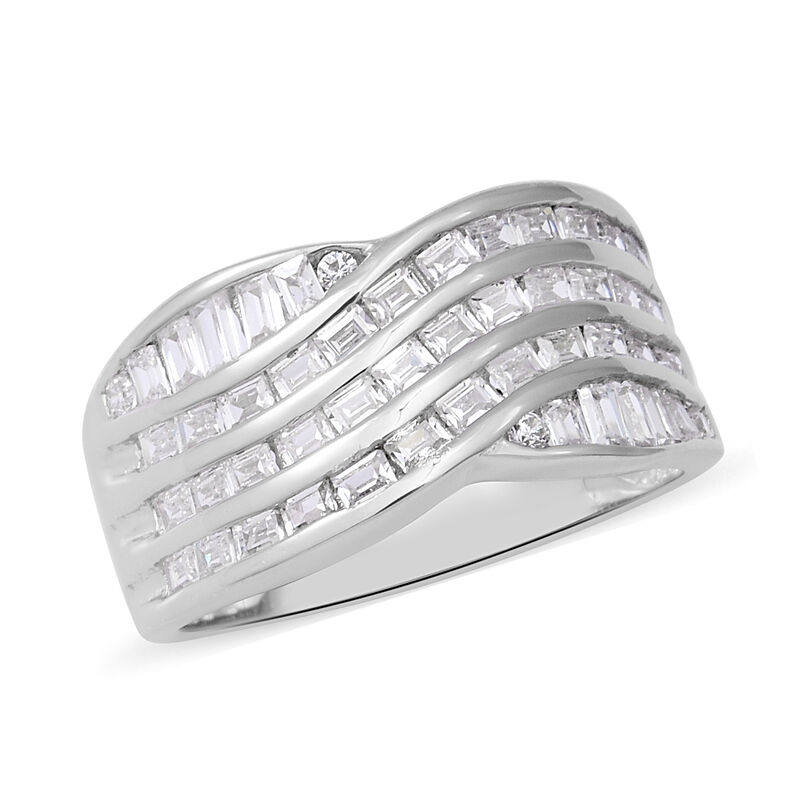 LUSTRO STELLA - Zirkonia Ring 925 Silber rhodiniert  ca. 0,81 ct image number 0