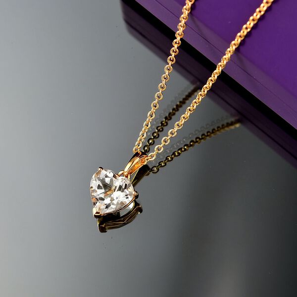 AA Prasiolith Anhänger 71cm Kette - 1 ct. image number 2