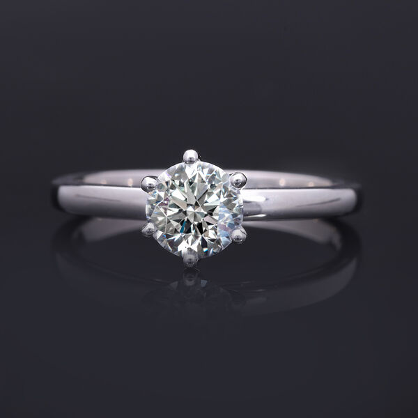 LUXURIANT SGL zertifizierter VS Labor Diamant Ring in 585 Wei&szlig;gold - 1 ct. image number 7