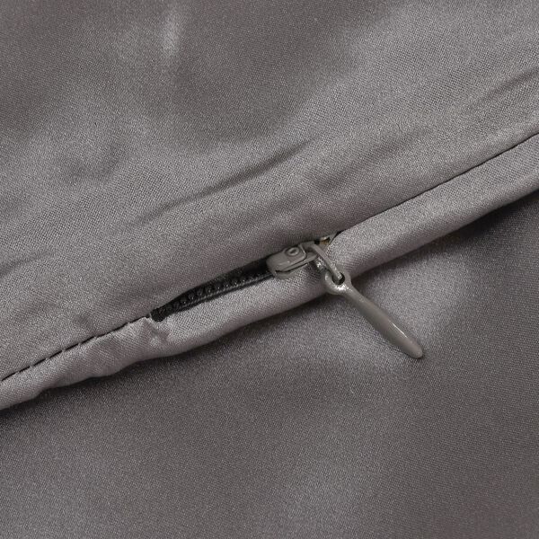 Serenity Night - 100% Maulbeerseide Sommerseidendecke mit Seidenf&uuml;llung Daunenkissen und Seidenkissenbezug Grau image number 16