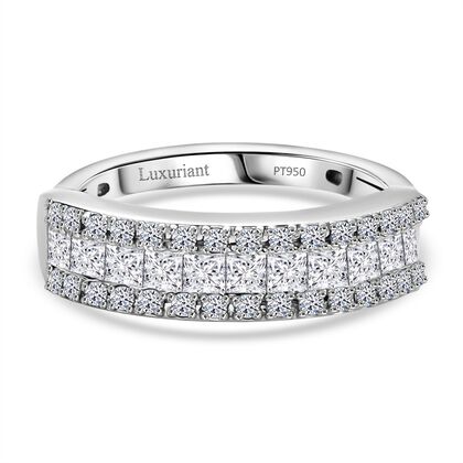 LUXURIANT DIAMOND - Lab Grown Diamant VS-GH SGL zertifiziert Ring 950 Platin (Gr&ouml;&szlig;e 17.00) ca. 1,00 ct