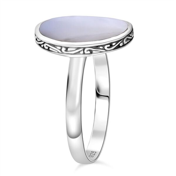 Royal Bali - Perlmutt Ring 925 Silber (Größe 17.00) image number 4