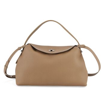 Echtleder Umh&auml;ngetasche 32 x 19 x 11 cm Khaki